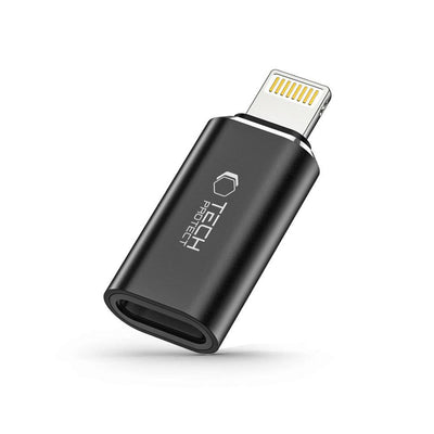 Adaptor Tech-protect Ultraboost Lightning (Male) / Usb-c (Female) - Negru