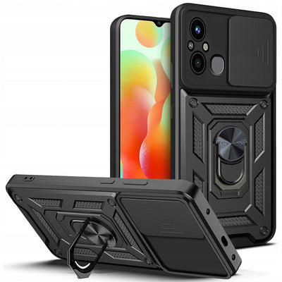 Husa Tech-protect Camshield Pro pentru Xiaomi Redmi 12C - Negru