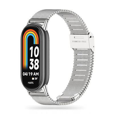 Curea Tech-protect Milaneseband pentru Xiaomi Smart Band 8 / 8 NFC - Argintiu