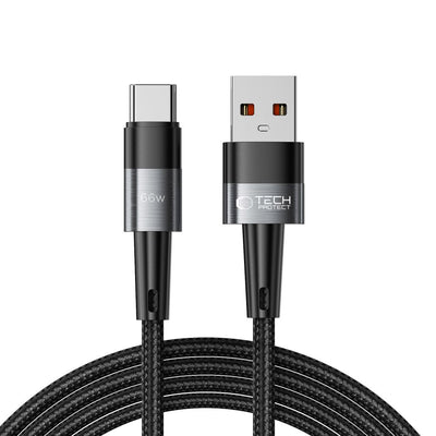 Cablu Tech-protect Ultraboost Usb-c / Usb-c 66W 6A 2m - Gri