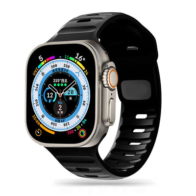 Curea Tech-protect Iconband Line pentru Apple Watch 4 / 5 / 6 / 7 / 8 / 9 / SE / Ultra 1 / 2 (42/44/45/49 Mm) - Negru