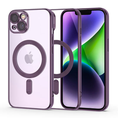 Husa Tech-protect Magshine Line Magsafe iPhone 14 - Mov