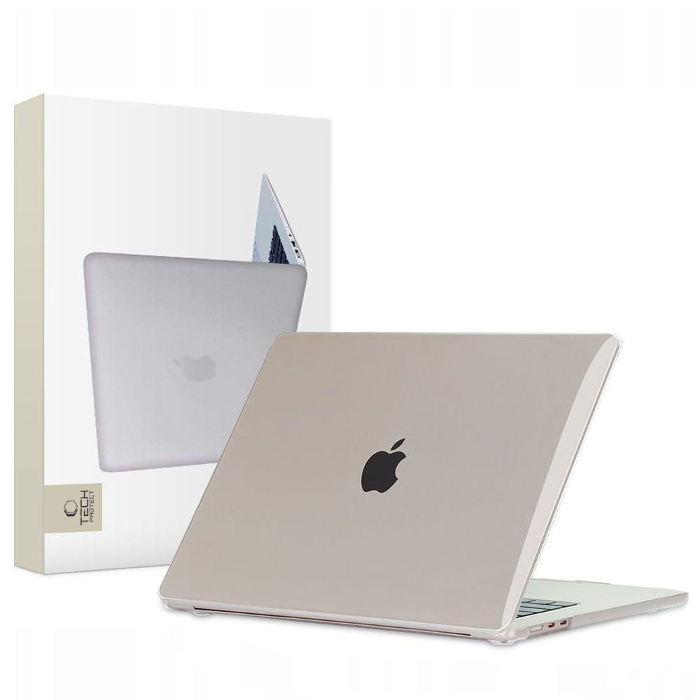Husa Tech-protect Smartshell pentru MacBook Air 15" M2 / M3 / 2023-2024 - Transparent