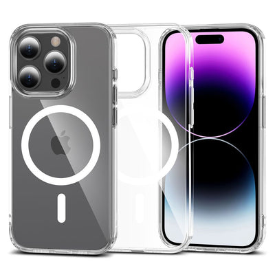 Husa Tech-protect Flexair Hybrid Magsafe pentru iPhone 15 Pro - Transparent