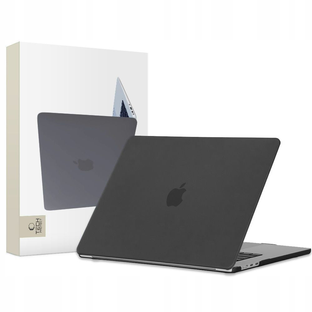 Husa Tech-protect Smartshell pentru MacBook Air 15" M2 / M3 / 2023-2024 - Matte Negru