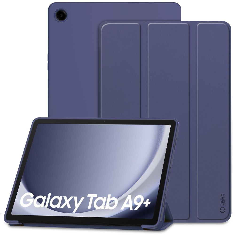 Husa Tech-protect Smartcase pentru Samsung Galaxy Tab A9+ 11" X210 / X215 / X216 - Bleumarin