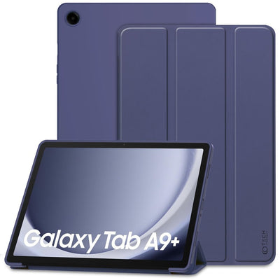 Husa Tech-protect Smartcase pentru Samsung Galaxy Tab A9+ 11" X210 / X215 / X216 - Bleumarin