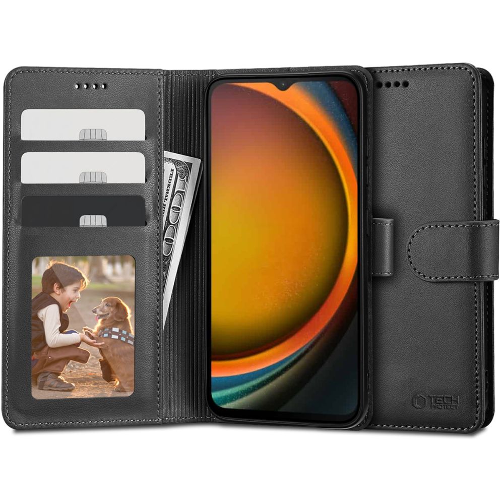Husa Tech-protect portofel pentru Samsung Galaxy Xcover 7 - Negru