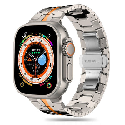 Curea Tech-protect Stainless Line Bracelet pentru Apple Watch 4 / 5 / 6 / 7 / 8 / 9 / SE / Ultra 1 / 2 (42/44/45/49 Mm) 