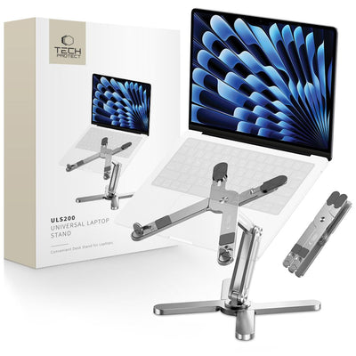 Suport auto Tech-protect Universal Stand pentru Laptops Up To 16" - Argintiu