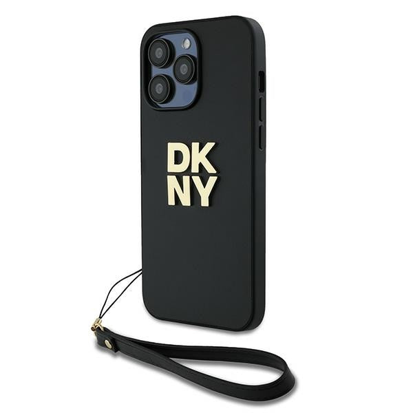 Husa Dkny Wrist Curea Stock Logo pentru iPhone 14 Pro - Negru