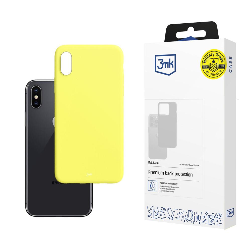Husa 3mk Matt pentru iPhone X / XS - Galben