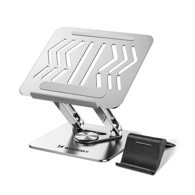Suport auto Wozinsky Wrs-cpy84ss Aluminum Laptop And Tablet Stand + Free Smartphone Stand - Argintiu