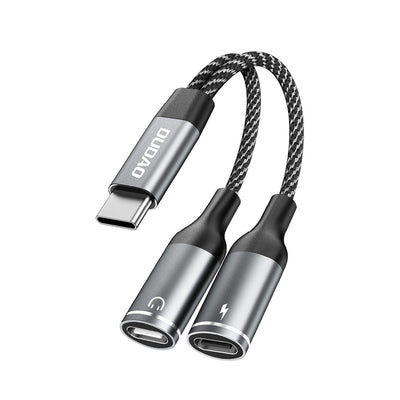 Adaptor Dudao L13c+ 2in1 Usb-c - Gri