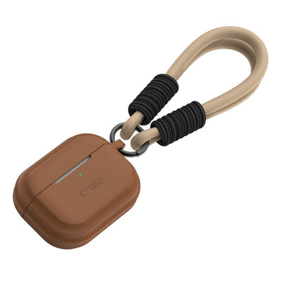 Husa Tech-protect Silicone Rope pentru Apple AirPods Pro 1 / 2 - Maro