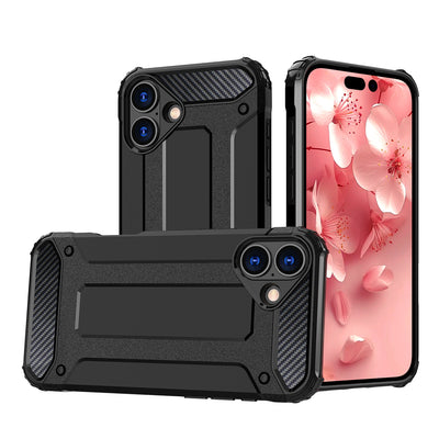 Husa Hybrid Armor iPhone 16 Plus - Negru
