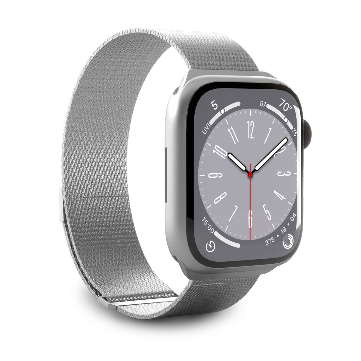 Curea Puro Milanese Stainless Steel Apple Watch Band 38/40/41mm - Argintiu