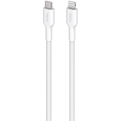 Cablu Puro Fabrik Usb-c - Lightning cu MFI 1.2m - Alb