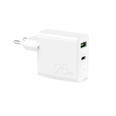 Incarcator priza Puro 25W Power Delivery Usb-a Usb-c - Alb