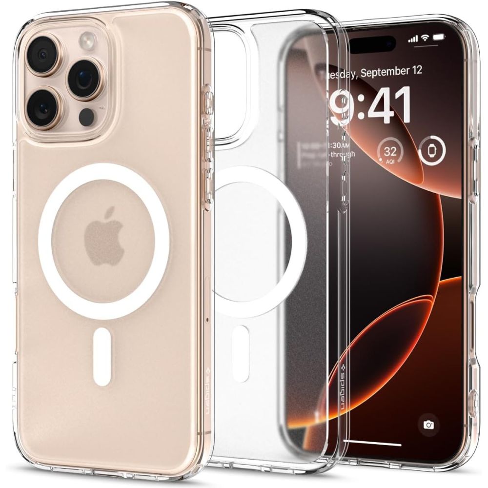 Husa Spigen Ultra Hybrid Mag cu Magsafe pentru iPhone 16 Pro - Transparent