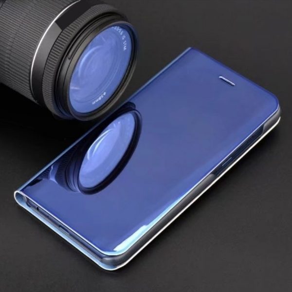 Husă pentru Motorola Moto G8 Plus blue - Smart Clear View – Transparent
