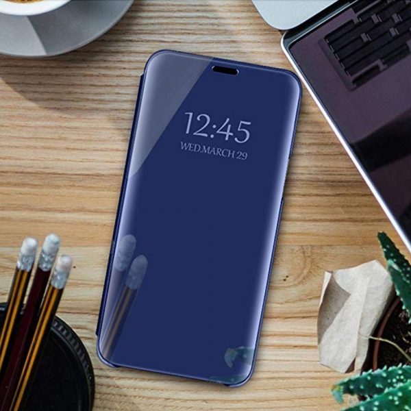 Husă pentru Motorola Moto G8 Plus blue - Smart Clear View – Transparent
