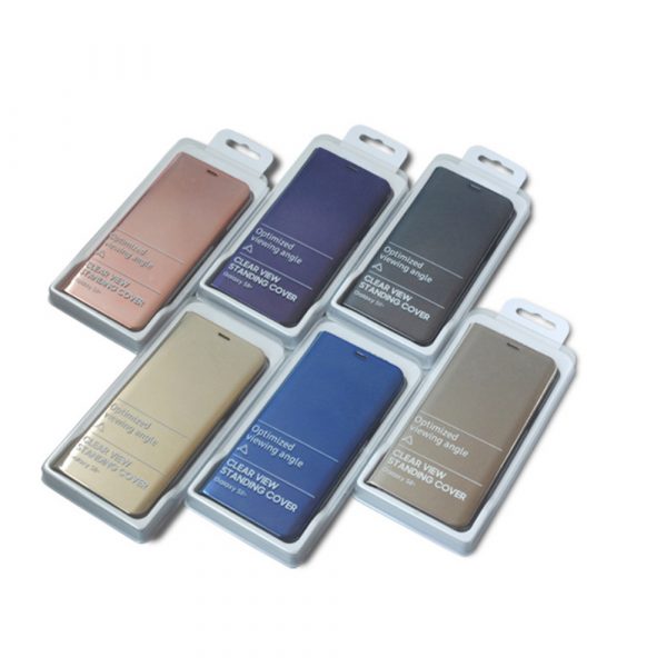 Husă pentru Motorola Moto G8 Plus blue - Smart Clear View – Transparent