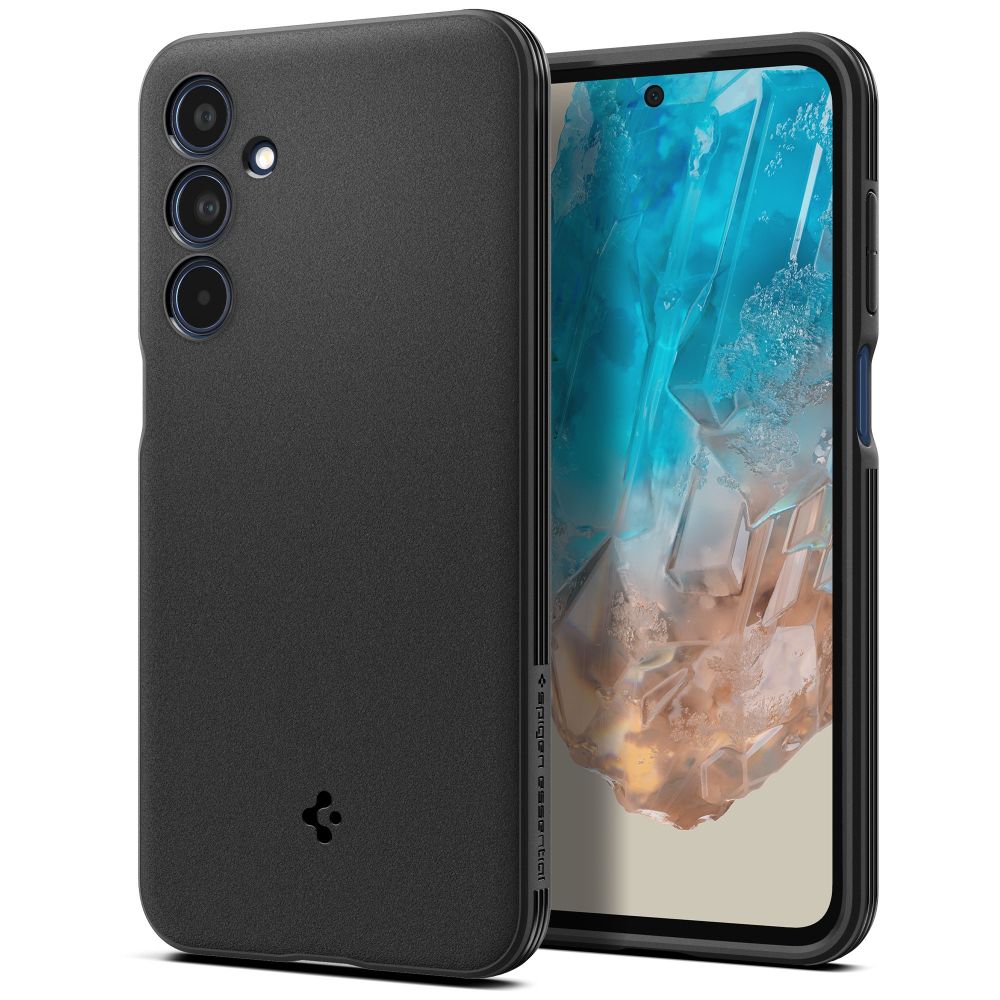 Husa Spigen Essential Sandblast pentru Samsung Galaxy M35 5G - Negru
