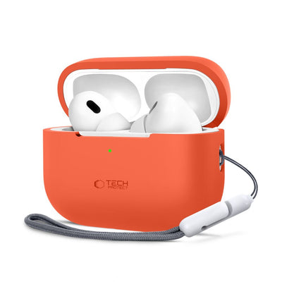 Husa Tech-protect Silicone pentru Apple AirPods Pro 1 / 2 - Portocaliu