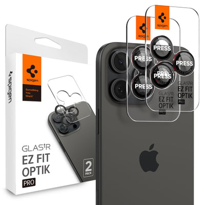 Folie Spigen Optik Pro L-series Glas.tr EZ Fit sticla pentru iPhone 14 Pro / Pro Max / 15 Pro / Pro Max / 16 Pro / 16 Pr
