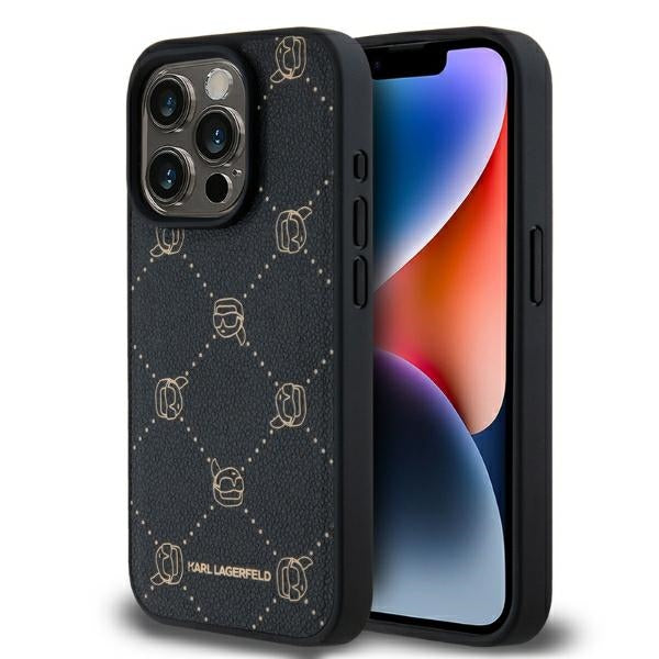 Husa Karl Lagerfeld Magsafe Karl Head iPhone 15 Pro - Negru