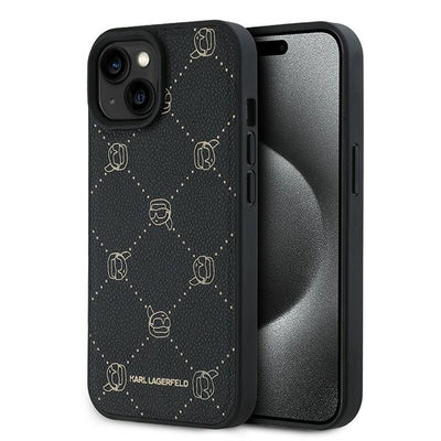 Husa Karl Lagerfeld Karl Head Magsafe pentru iPhone 15 Plus - Negru