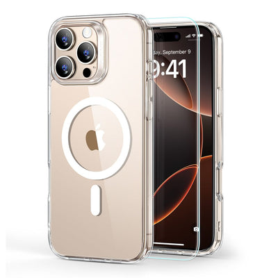 Folie ESR Classic Hybrid Halolock Magsafe Husa + sticla pentru iPhone 16 Pro Max - Transparent