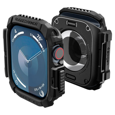Husa Spigen Rugged Armor pentru Apple Watch 10 (42mm) - Negru