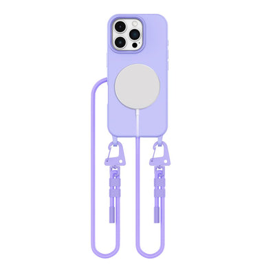 Husa Tech-protect Magnecklace Magsafe cu Lanyard pentru iPhone 16 Pro Max - Mov