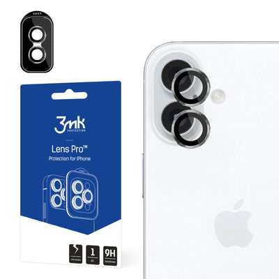 Folie 3mk lentila Protection Camera Husa cu Verde Frame pentru iPhone 16 / 16 Plus
