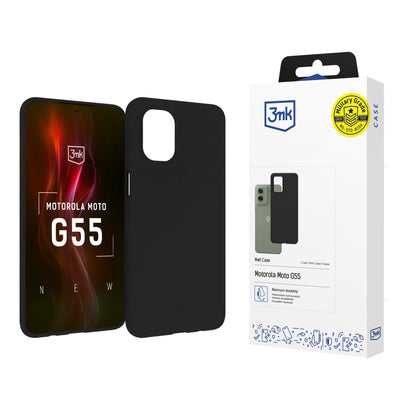 Husa 3mk Matt pentru Motorola Moto G55 5G - Negru