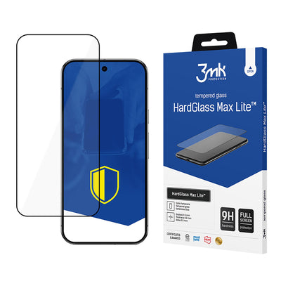Folie sticla 3mk Hardglass Max Lite Negru pentru Google Pixel 9 Pro XL