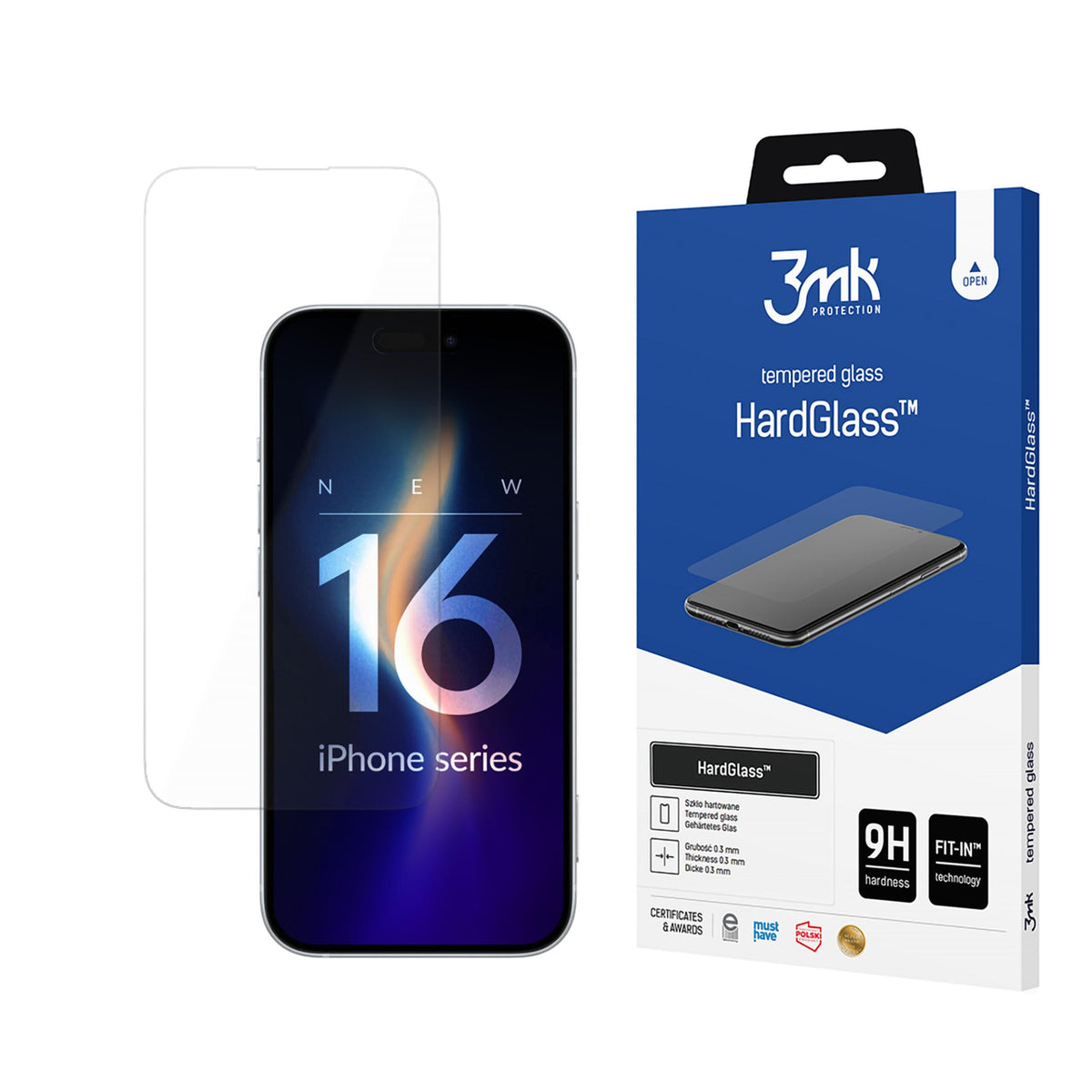 Folie sticla 9H 3mk Hardglass™ pentru Apple iPhone 16 Pro Max