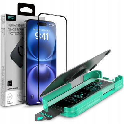 Folie ESR Armorite sticla cu Applicator pentru iPhone 16 Pro