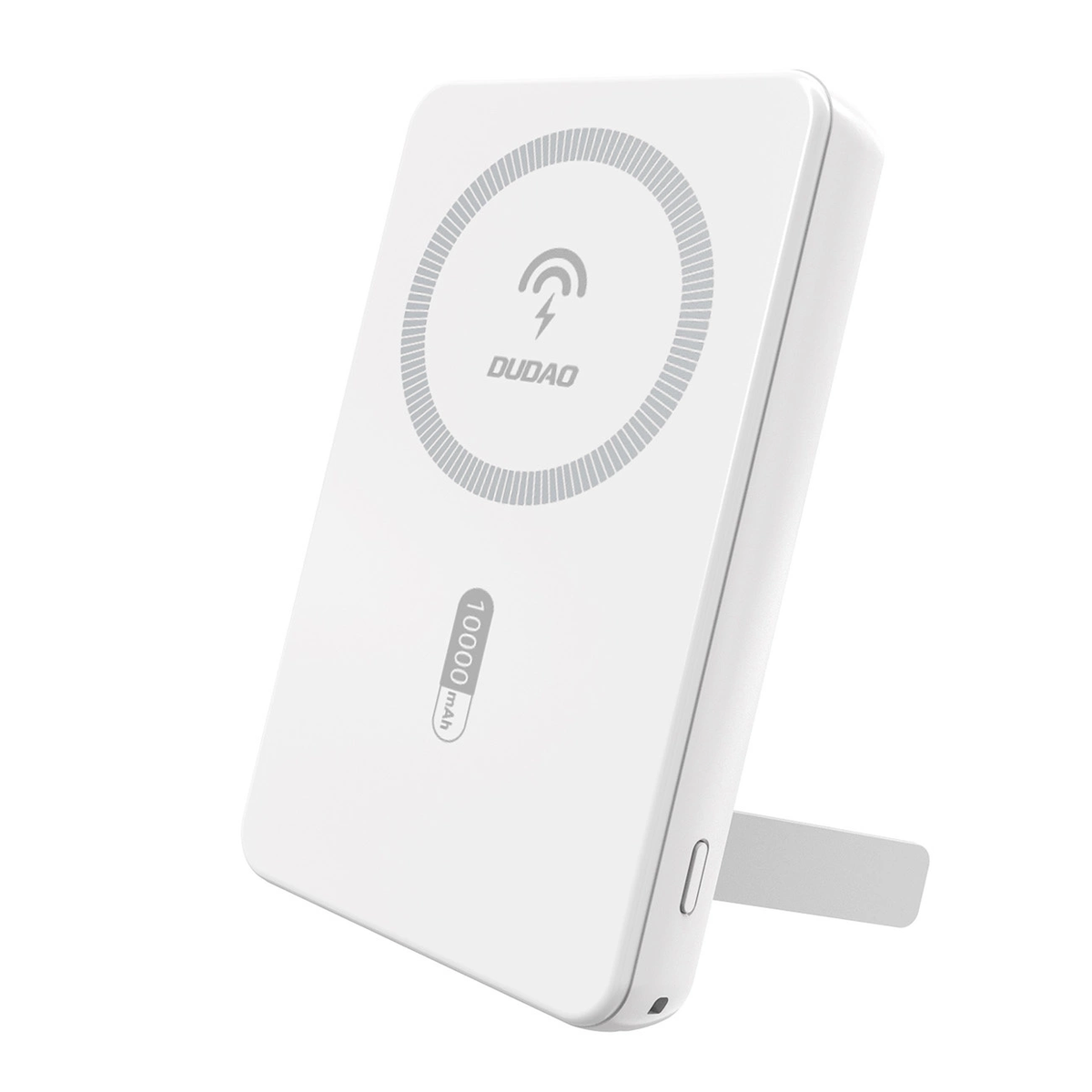Acumulator extern Dudao K14s+ 10000mAh 20W Usb-a / Usb-c / Magsafe cu Stand - Alb