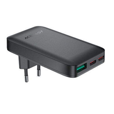 Incarcator Acefast A100 65W Gan 2 Usb-c+ Usb-a Ultra Slim - Negru