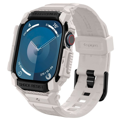 Curea Spigen Rugged Armor ”Pro” pentru Apple Watch 10 (46MM) - Bej