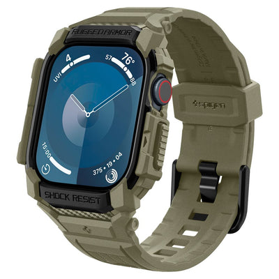 Curea Spigen Rugged Armor ”Pro” pentru Apple Watch 10 (46MM) - Verde