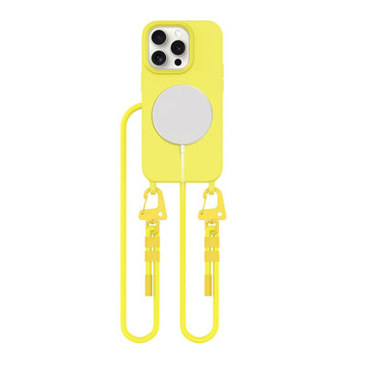 Husa Tech-protect Magnecklace Magsafe iPhone 15 Pro - Galben