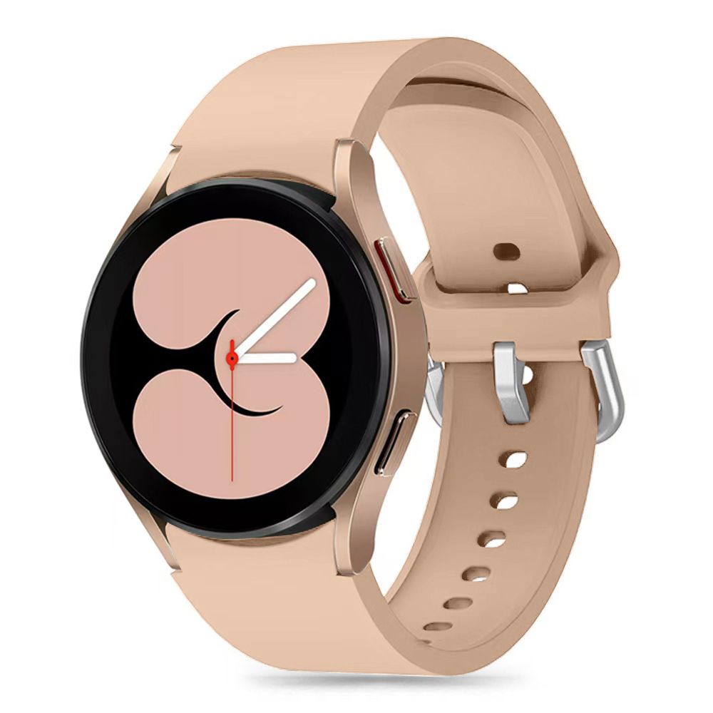 Curea Tech-protect Silicone pentru Samsung Galaxy Watch 4 / 5 / 5 Pro / 6 / 7 / FE - Bej