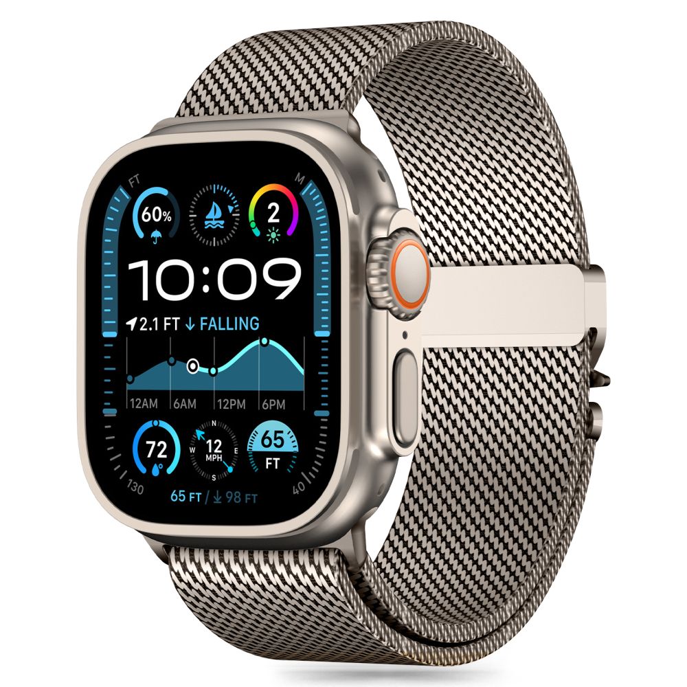 Curea Tech-protect Milano pentru Apple Watch 6 / 7 / 8 / 9 / 10 / SE / Ultra 1 / 2 (44 / 45 / 46 / 49 MM) - Titanium