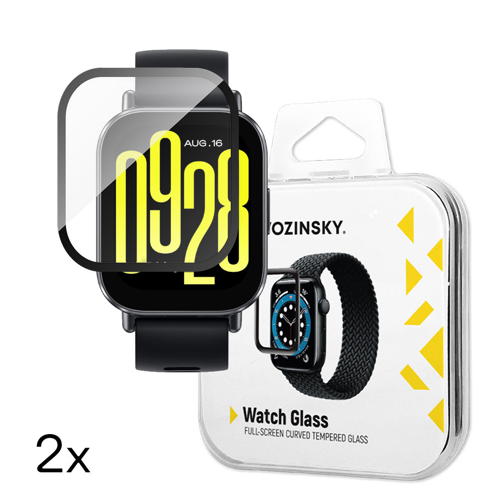 Folie Wozinsky Full Glue sticla pentru Xiaomi Redmi Watch 5 Active (2 Pcs.)