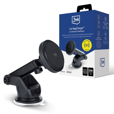 Suport auto 3mk Car Magcharger pentru Windshield si Dashboard