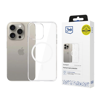 Husa 3mk Transparent Magcase pentru Apple iPhone 15 Pro Max - Transparent